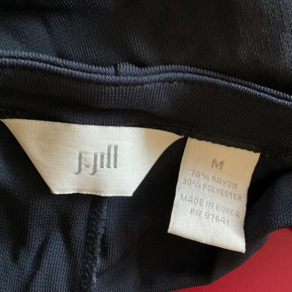 J. Jill Draped Ruched Midi Maxi v neck ruched wrap dress career event capsule M - Picture 3 of 11